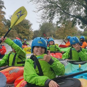 Kayaking on the Thames in winter