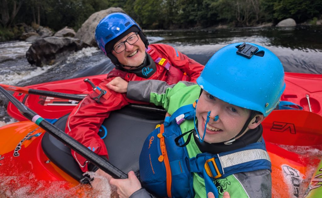 Kayaking on the Thames in winter