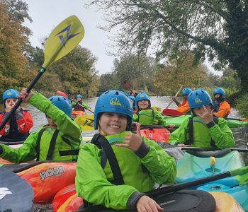 Kayaking on the Thames in winter