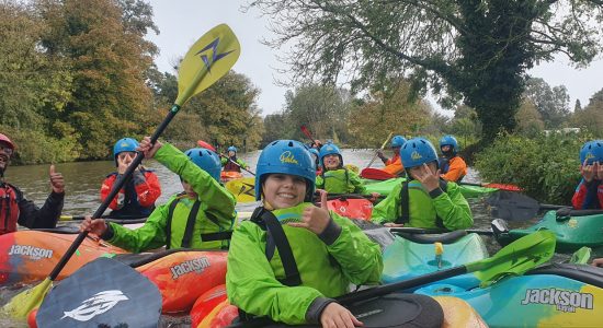 Kayaking on the Thames in winter